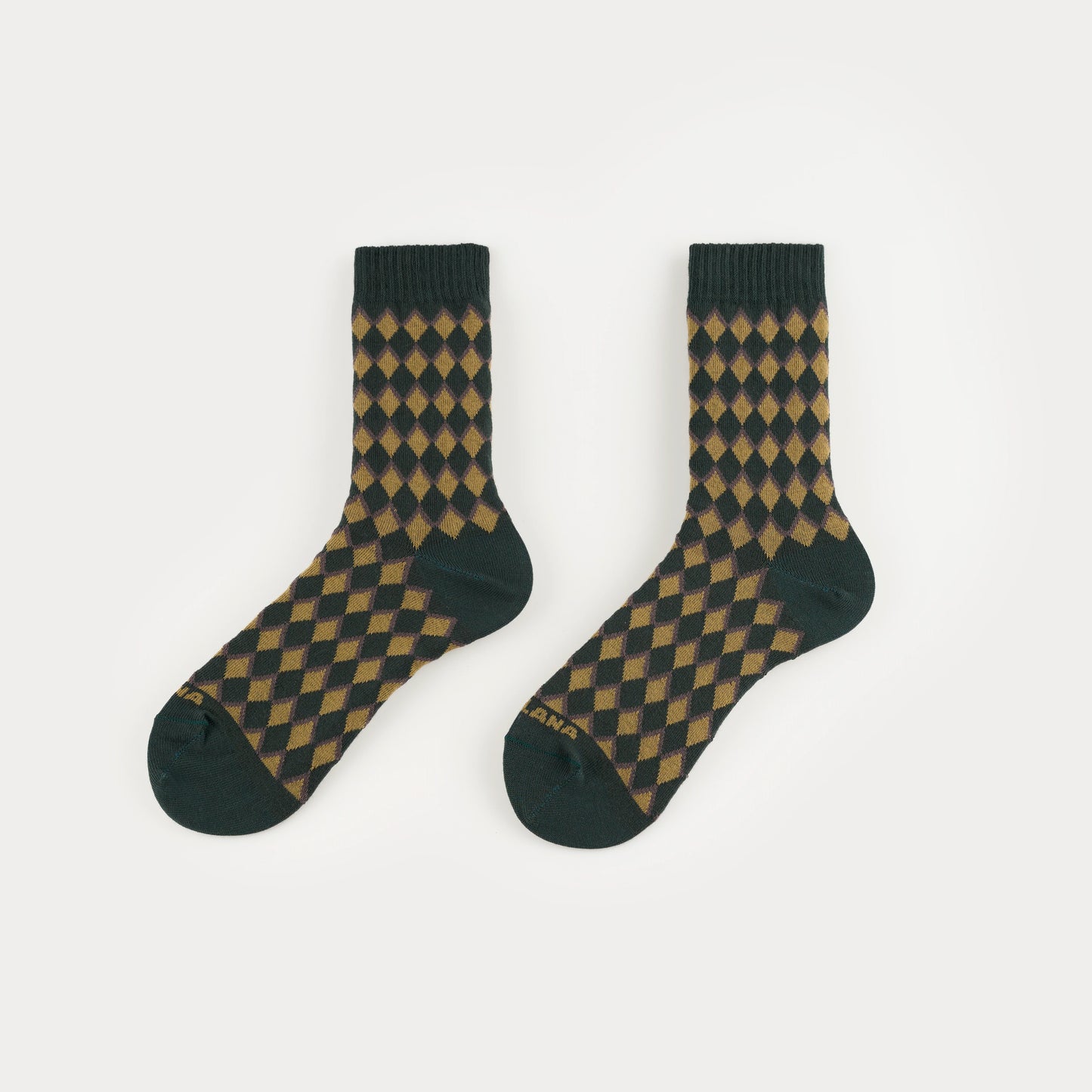 Calcetines rombos verdes