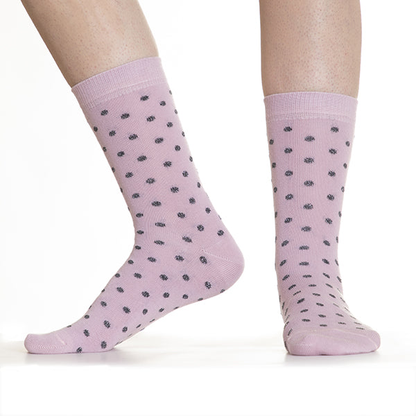 Basic Purple Dots Socks