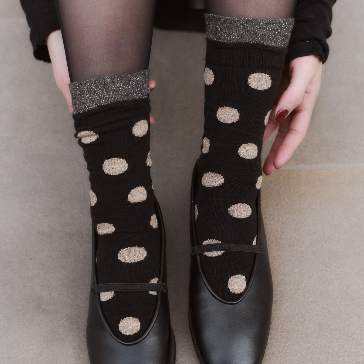 Calcetines golden dots