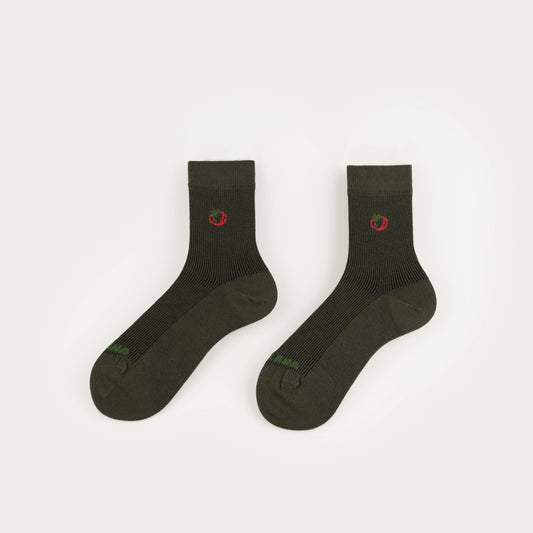 Calcetines con canalé Tomato