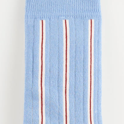 Blue striped organic-cotton socks