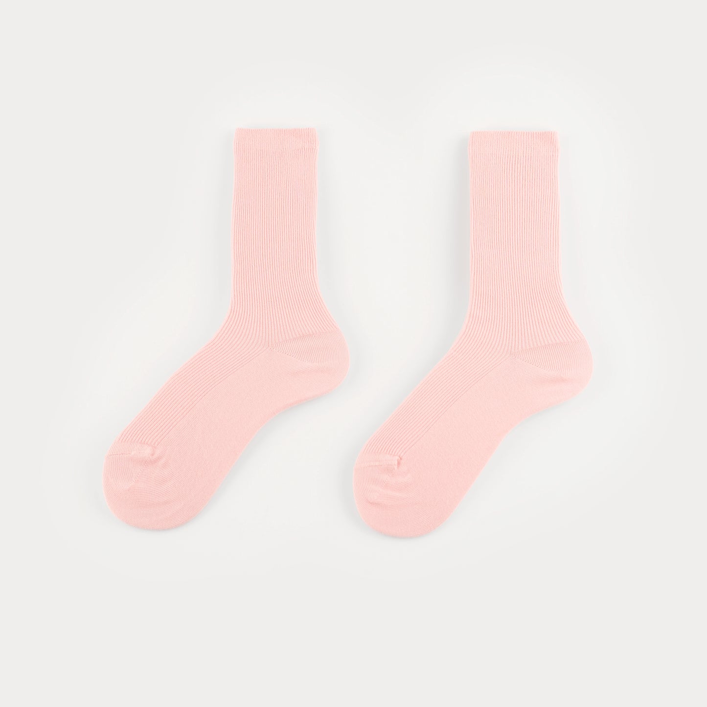 Calcetines rosas con canalé