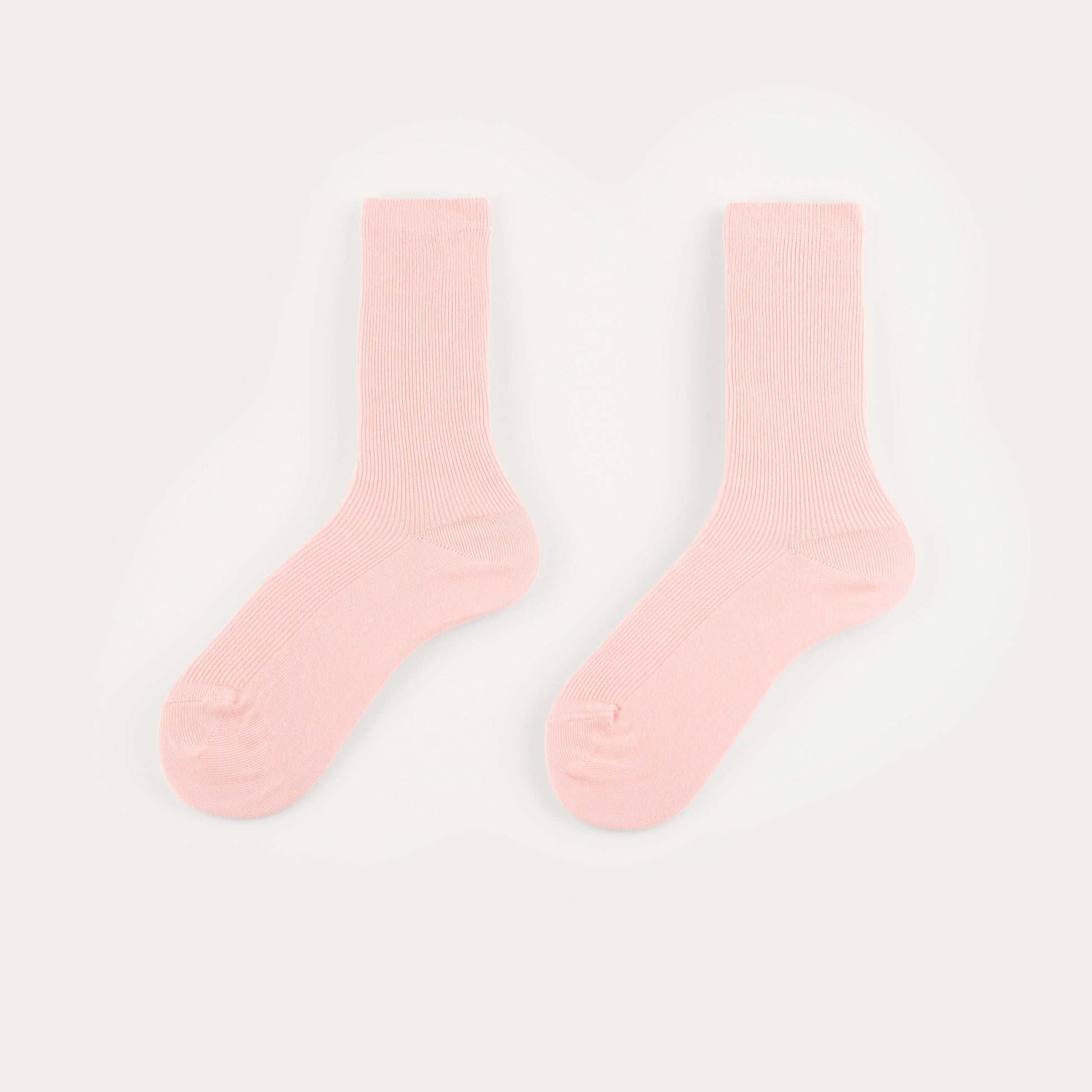 Calcetines rosas con canalé