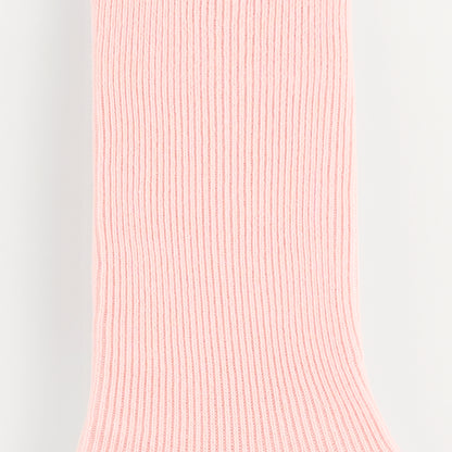 Calcetín rosa con canalé
