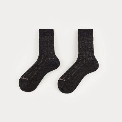 Calcetines negros brillantes