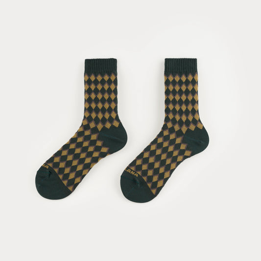 Calcetines rombos verdes