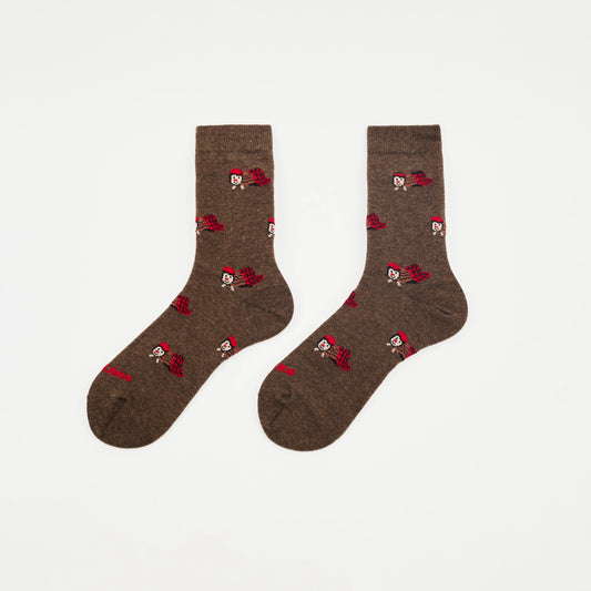 Calcetines  Caga Tió marrón