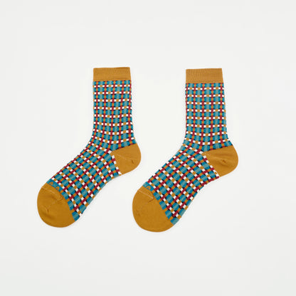 Calcetines Retro Mosaic Ocre